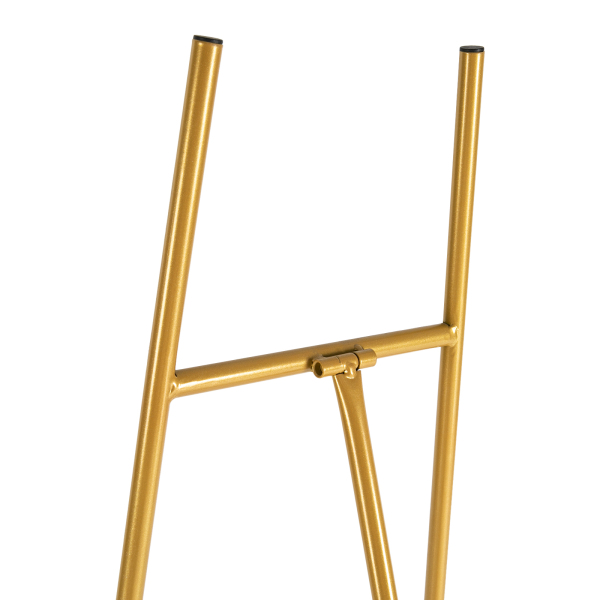 Metal Stand with Chain Support Adjustable Minimalistic Display Stand Metal Geometric Tall Adjustable Minimalistic Display Stand Gold